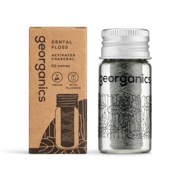 Georganics Természetes Fogselyem Faszén (50 M)