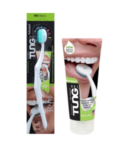 Tung Brush & Gel Natural Bad breath No gag 